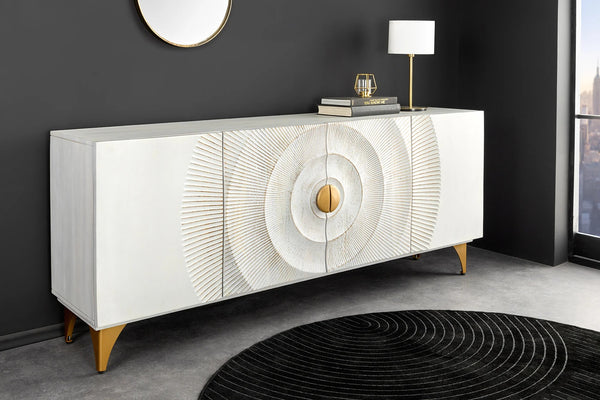 Sideboard Golden Eye 177cm Mango Wood White