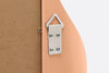 Wall Mirror Curvy 160cm Apricot