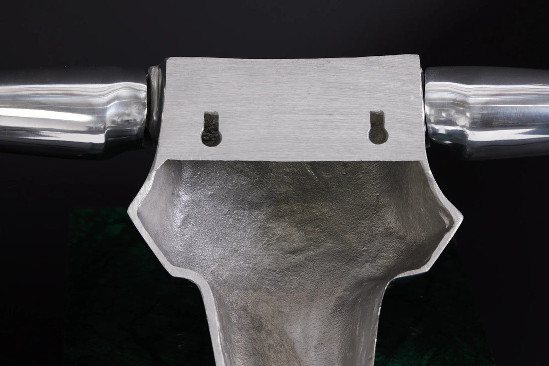 Decorative Bull Horns Texas 120cm Metal Chrome