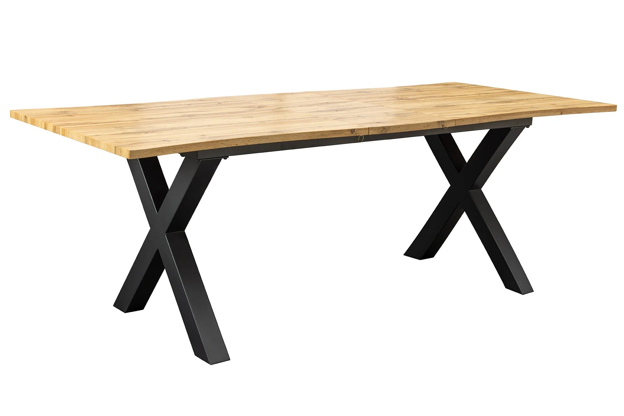 Dining Table Ranger 180-220cm Wild Oak Look Natural X-Frame