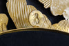 Mirror Ginkgo Leaves 68cm Metal Gold