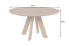 Round Dining Table Art Wood 120cm Mango Wood Brown