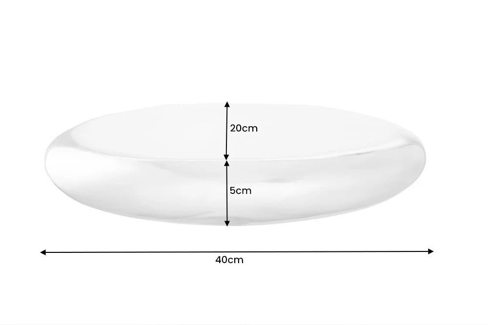 Wall Shelf Tear 40cm Metal Silver