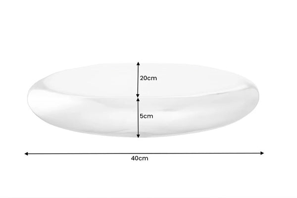 Wall Shelf Tear 40cm Metal Silver