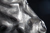 Decorative Bull Head Torero 65cm Metal Silver