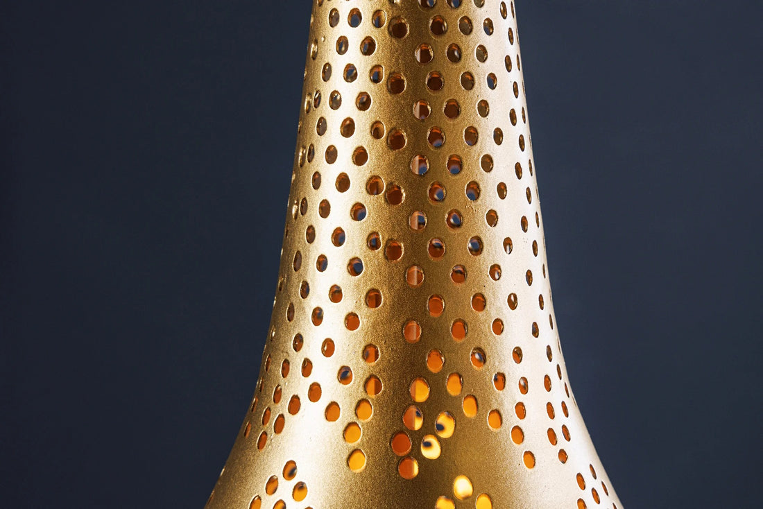 Hanging Lamp Orient Living 49cm Metal Gold