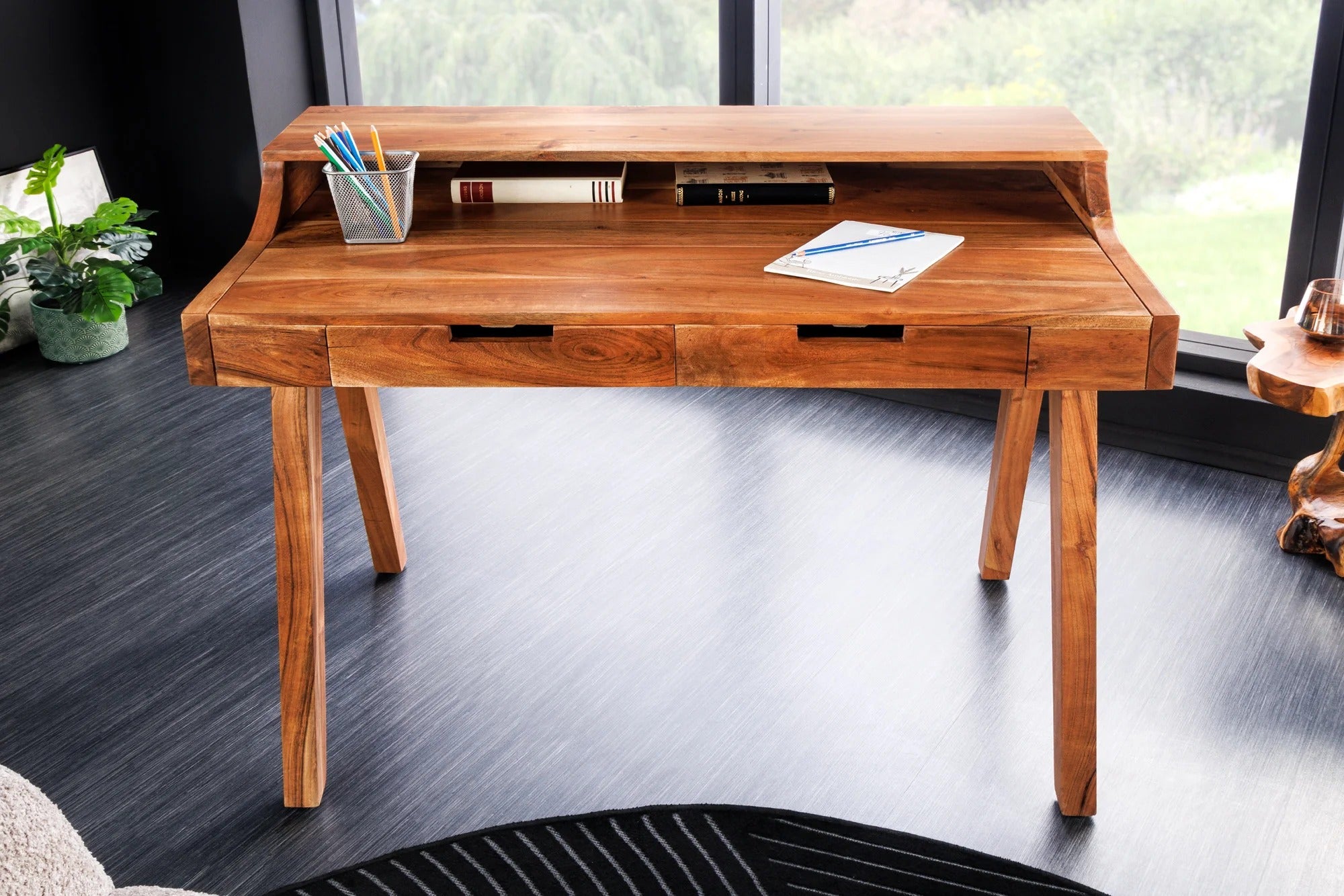 Desk Monsoon 100cm Acacia Wood Natural