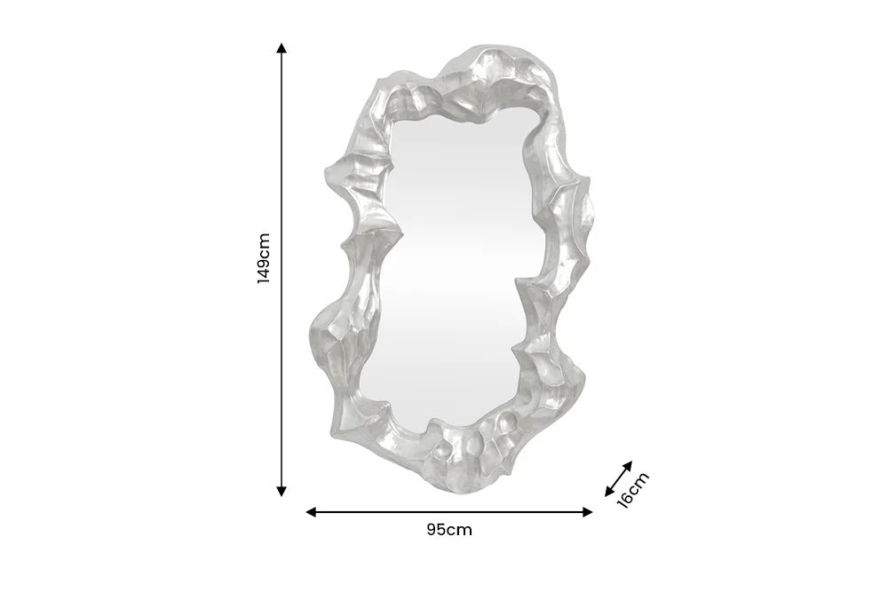 Wall Mirror Venetia 149cm Silver