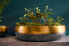 Flower Pot Orient 52cm Metal Gold