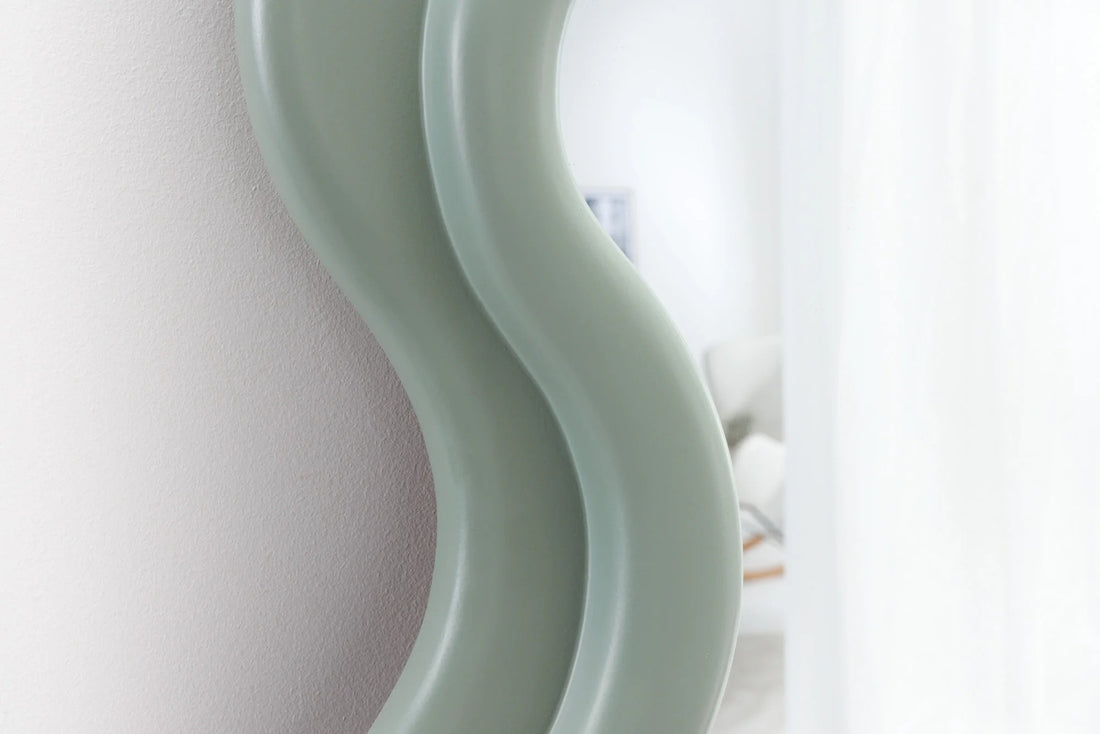 Wall Mirror Curvy 160cm Green