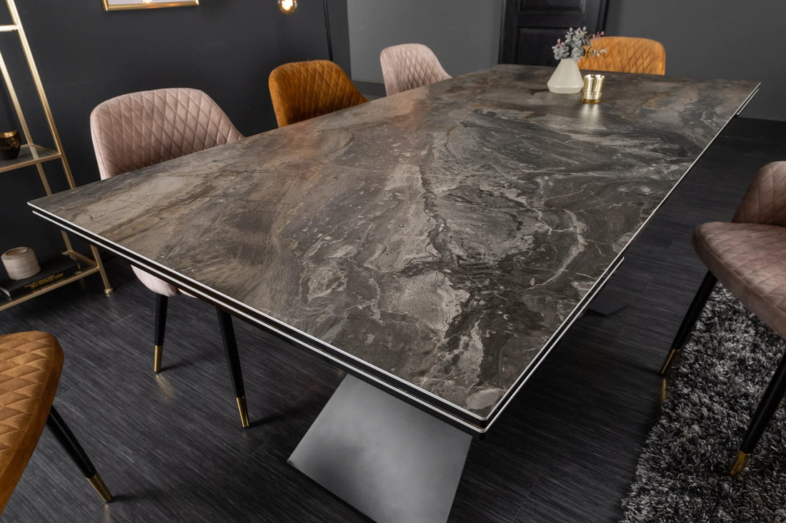 Extendable Dining Table Galactic 180-220-260cm Ceramic Marble Look
