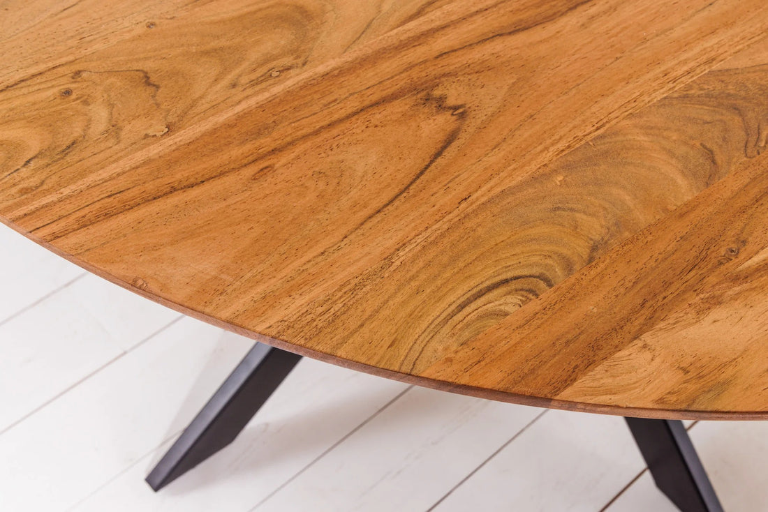 Round Dining Table Galaxie 130cm Acacia Wood Natural