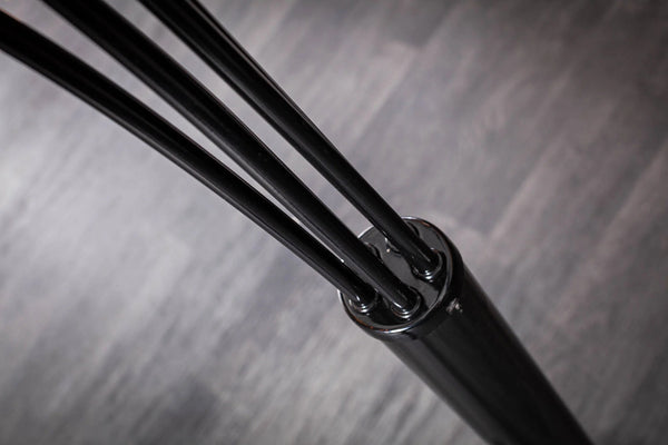 Floor Lamp Levels 205cm Metal Black Grey