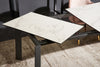 Dining Table Explorer 180-240cm Ceramic White Marble Look
