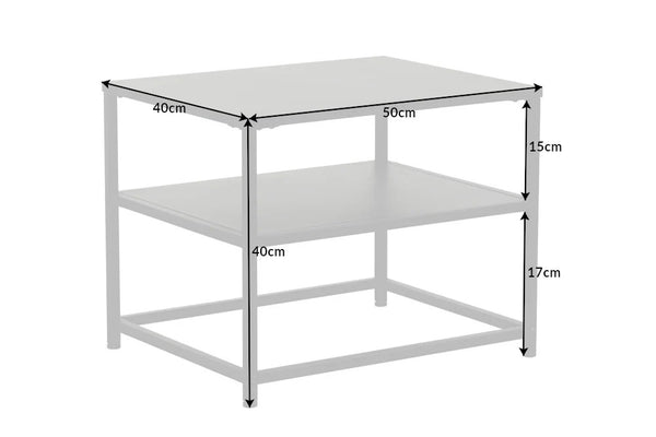 Side Table Elements 40cm Metal Black
