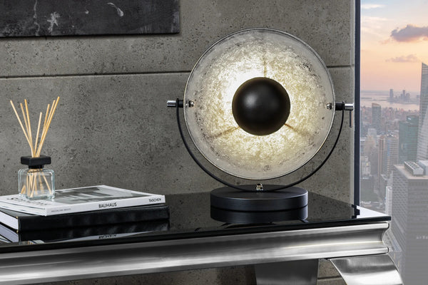 Table Lamp Studio 38cm Metal Black Silver