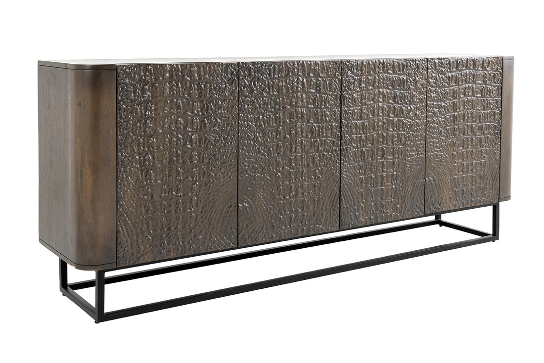 Sideboard Croco 177cm Mango Wood Brown