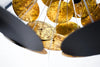 Hanging Lamp Eon 70cm Metal Black Gold