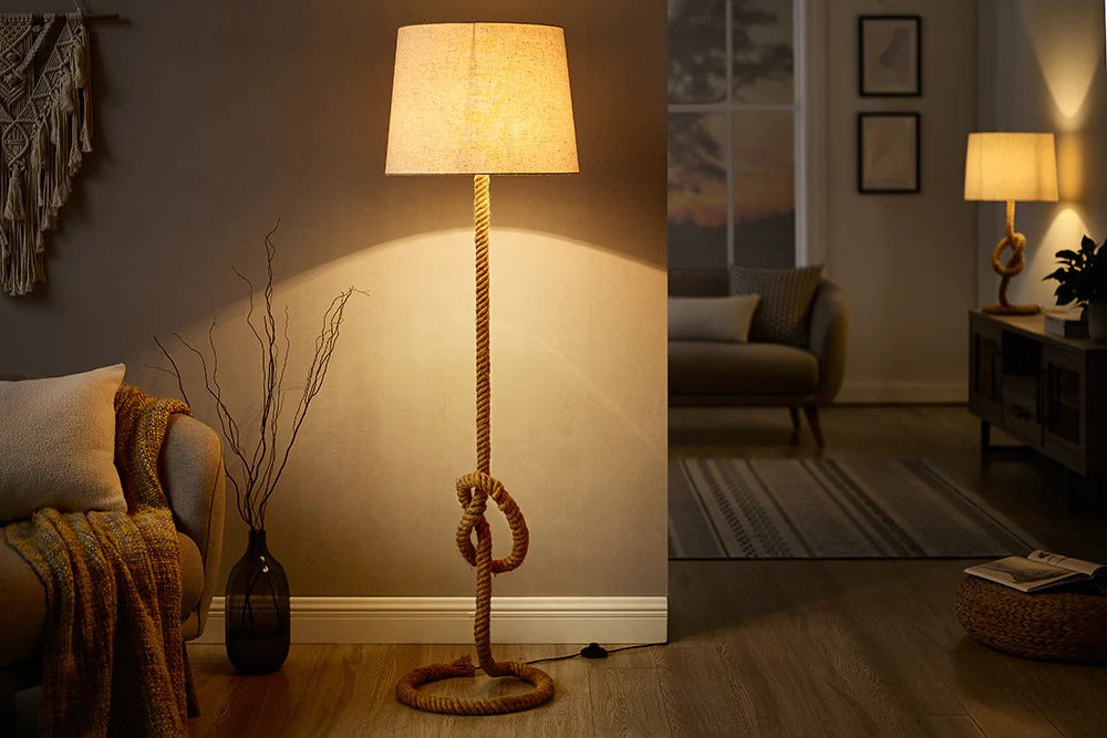 Floor Lamp Seven Seas 156cm Rope Natural