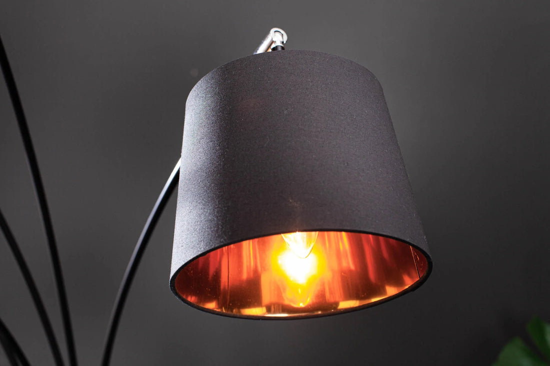 Floor Lamp Levels 205cm Metal Black