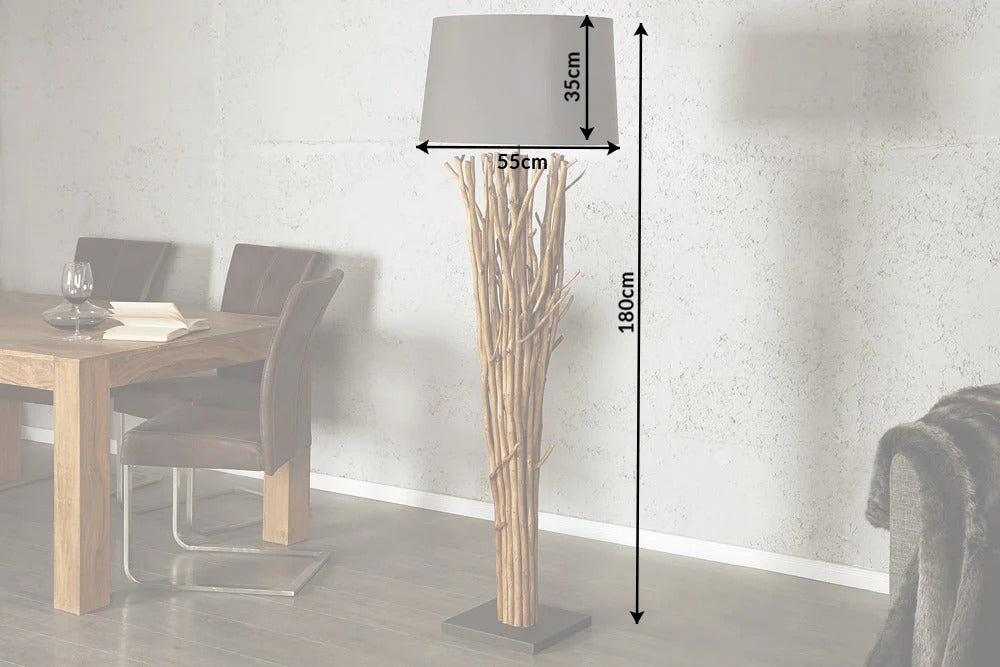 Floor Lamp Euphoria 180cm Driftwood Grey
