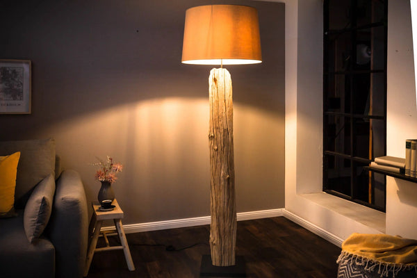 Floor Lamp Rousilique 177cm Beige Driftwood