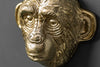 Set Of Three Coat Hooks Three Apes 25cm Metal Gold