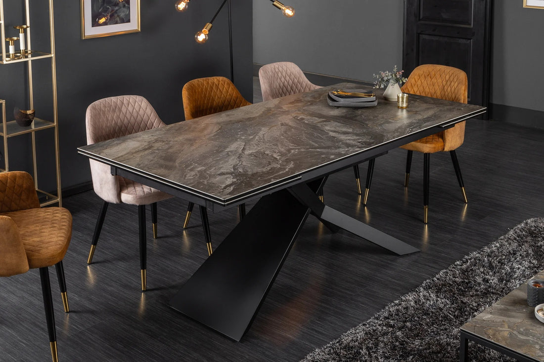 Extendable Dining Table Galactic 180-220-260cm Ceramic Marble Look