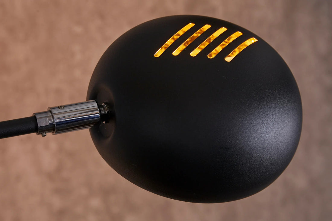 Five Lights Floor Lamp 210cm Metal Black