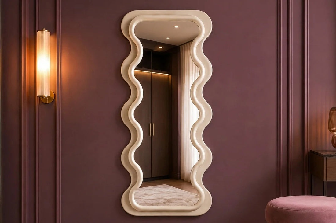 Wall Mirror Curvy 160cm Greige