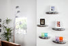 Wall Shelf Tear 40cm Metal Silver