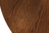 Round Extendable Dining Table Yoko 120-160-200cm Oak Wood Brown