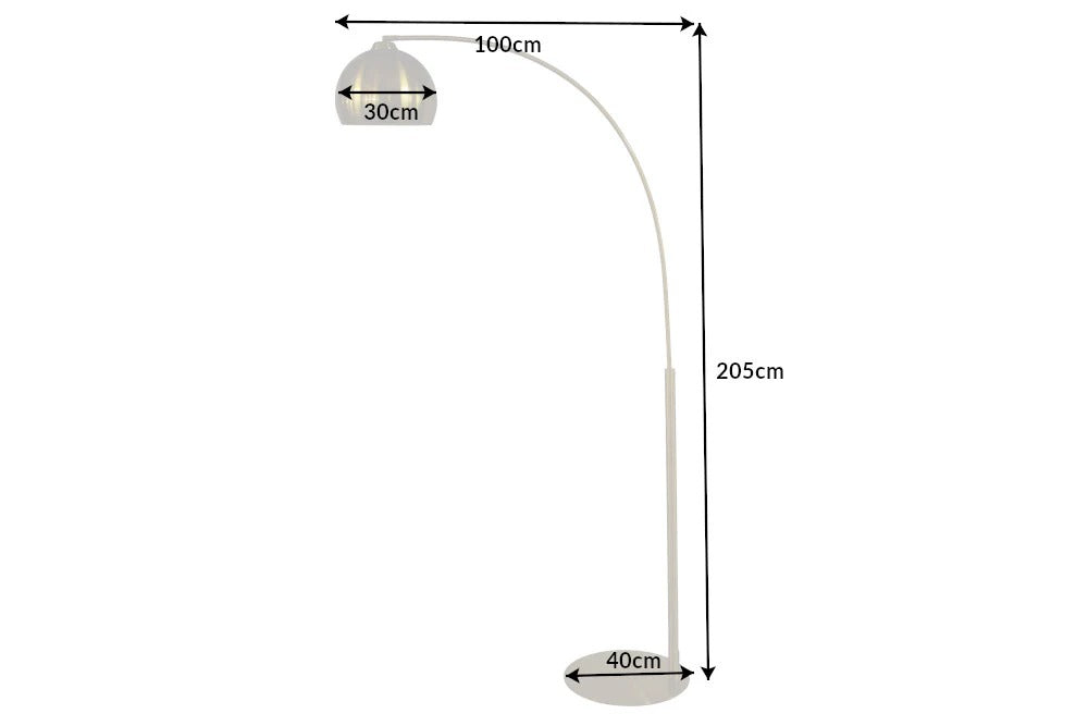 Floor Lamp Big Bow 205cm Gold