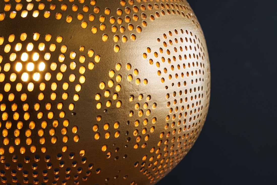 Hanging Lamp Orient Living 49cm Metal Gold