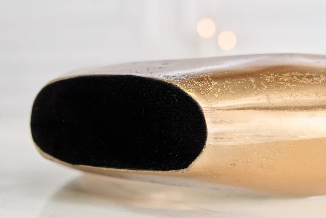 Vase Wave 47cm Metal Gold