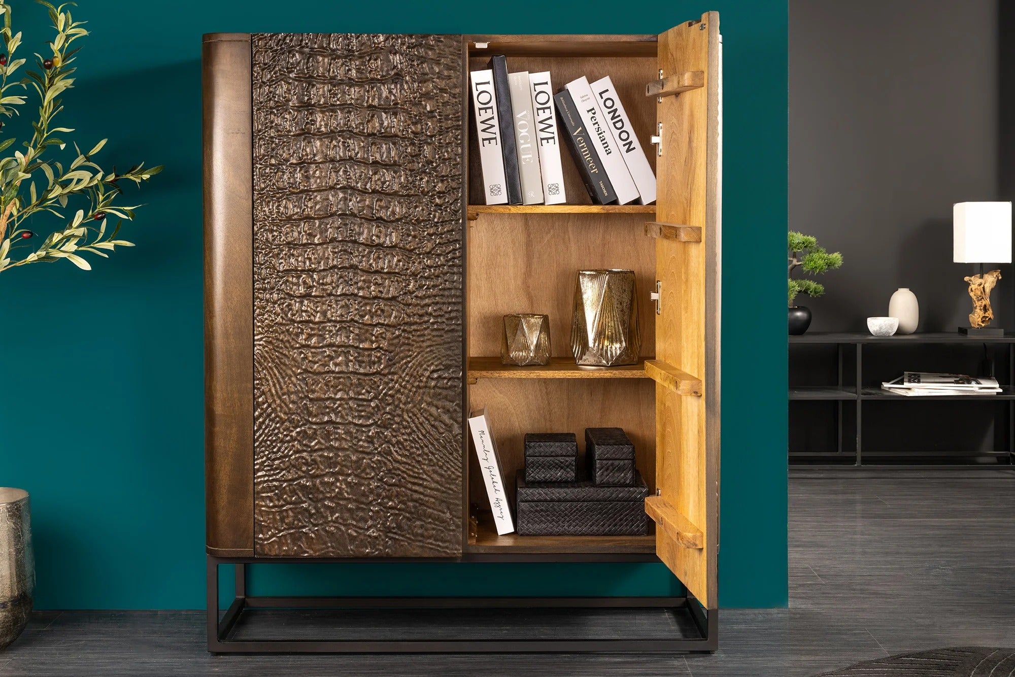 Cabinet Croco 120cm Mango Wood Brown