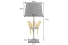 Table Lamp Wildlife 75cm Golden Parrots
