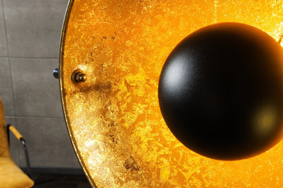 Floor Lamp Studio 146cm Metal Black Gold