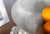 Fruit Bowl Skull 35cm Metal Silver