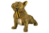 Table Lamp Bulldog 35cm Polyresin Gold