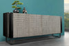 Sideboard Croco 177cm Mango Wood Grey & Black