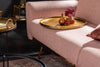 Set Of 2 Round Side Tables Elements Orient 39cm/45cm Metal Gold