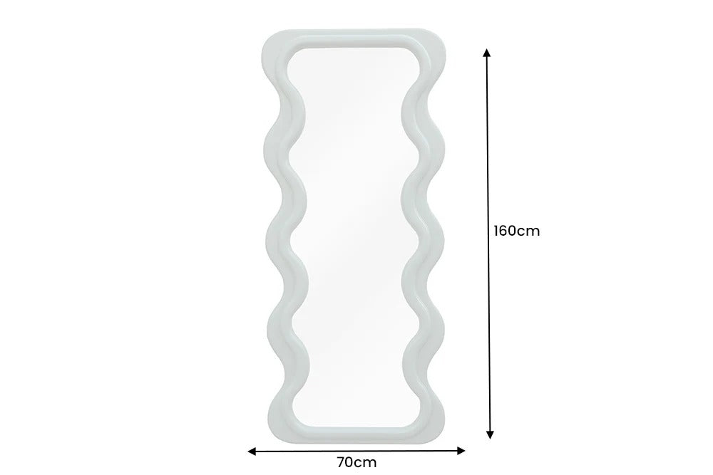 Wall Mirror Curvy 160cm Green