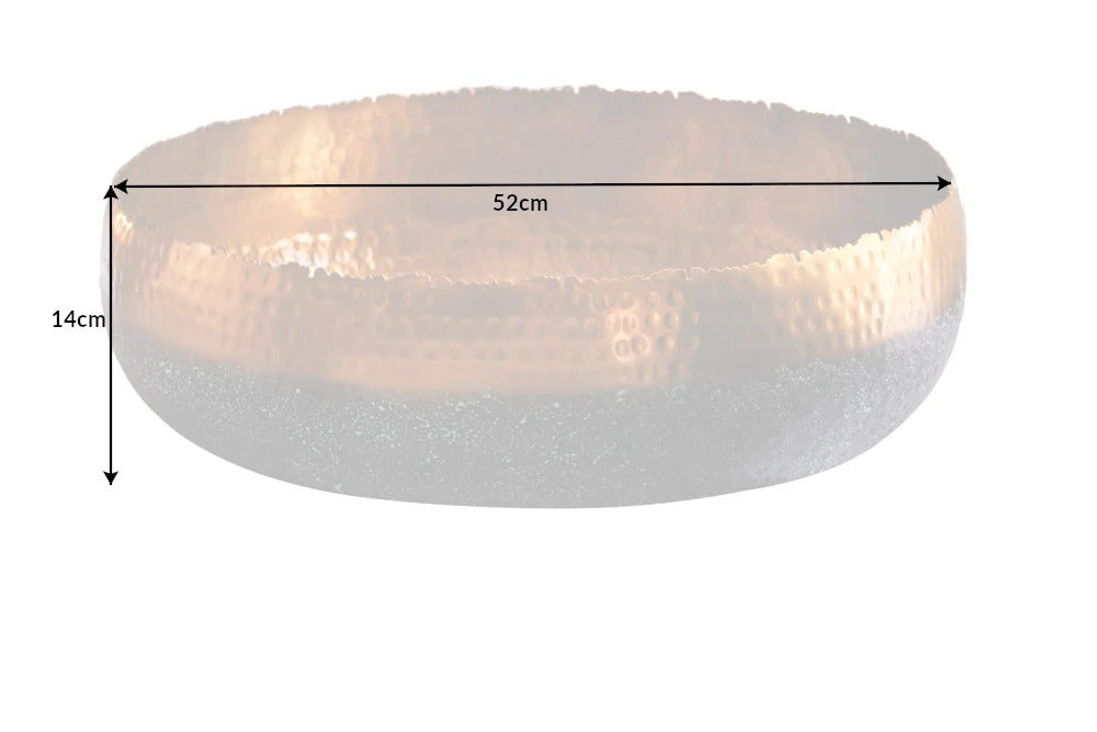 Flower Pot Orient 52cm Metal Gold