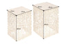 Set Of 2 Side Tables Ambrosia 40cm/45cm Metal Gold