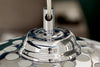 Hanging Lamp Chrome Ball 32cm Metal Silver