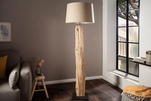 Floor Lamp Rousilique 177cm Beige Driftwood