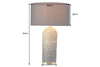 Table Lamp Zea 61cm Seagrass Natural Black Shade