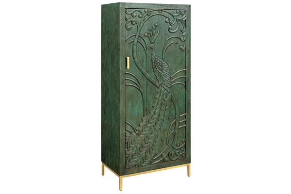 Cabinet Peacock 166cm Mango Wood Green