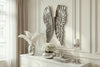 Wall Decoration Fallen Angel 65cm Metal Silver
